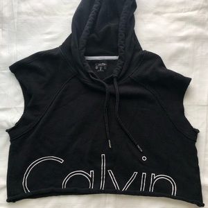 Calvin Klein Cropped Logo Hoodie